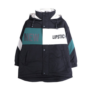 小灵丁男童中大童加厚棉风衣外套青少年休闲棉袄棉服上衣