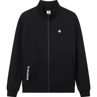 乐卡克法国公鸡春中性休闲立领拉链舒适弹力保暖开衫外套