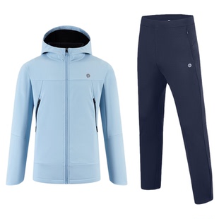 必迈秋冬跑步魔方抓绒套装【抓绒夹克V5+抓绒长裤】男女运动休闲