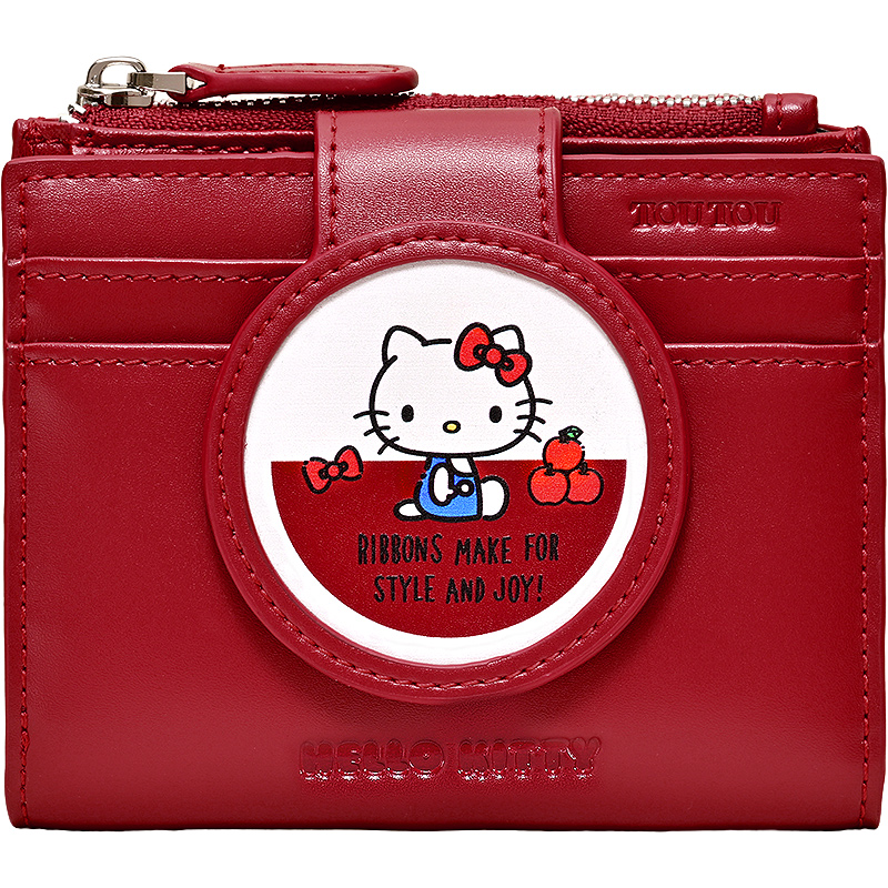 TOUTOUHelloKitty凱蒂貓聯(lián)名錢(qián)包哈嘍kt卡包收納零錢(qián)包生日禮物女
