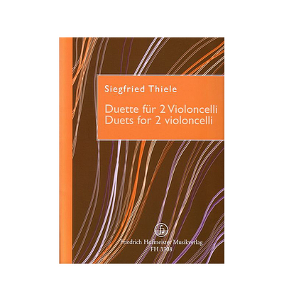大提琴二重奏 蒂勒 两把大提琴 德国霍夫曼斯特 原版进口乐谱书 Siegfried Thiele Duette for 2 Violoncelli Cello FH3308