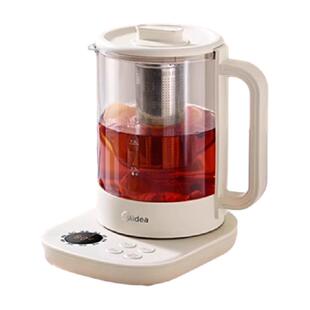 美的316L母婴不锈钢养生壶家用全自动电热水壶煮茶带茶篮多功能壶