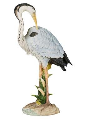 傲然挺立的溪涧苍鹭惟妙惟肖动物