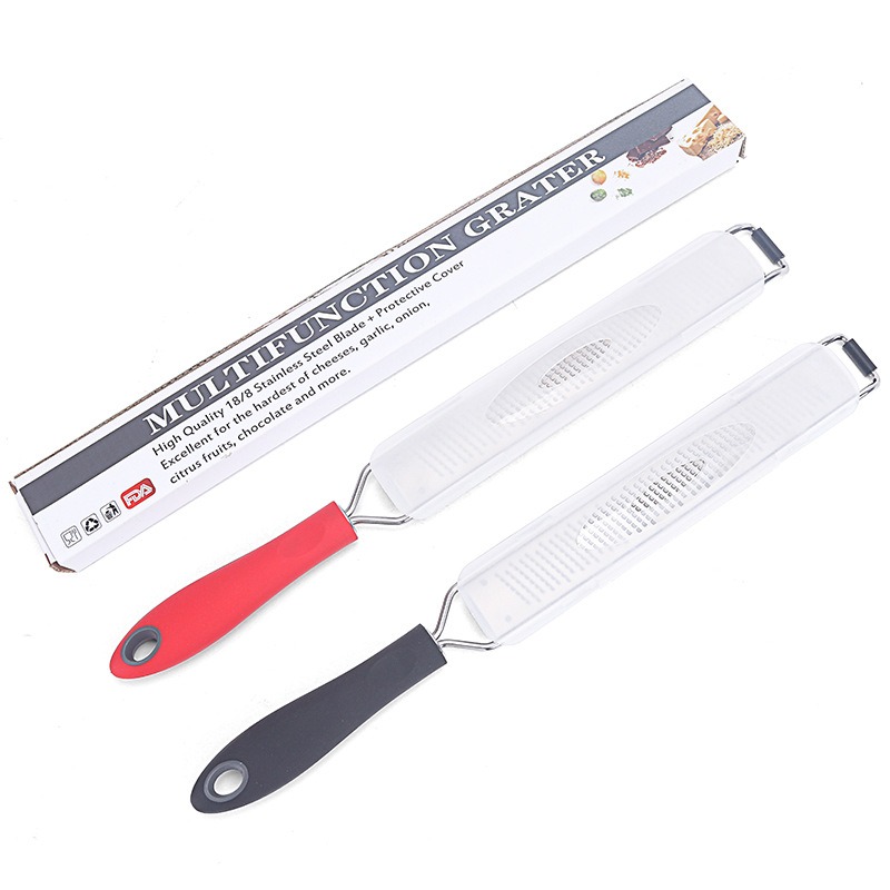 加长304不锈钢芝士刨多功能刨器巧克力丝保护套柠檬带刨刨