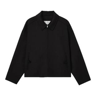 ACNE STUDIOS 男士翻领拉链羊毛羊绒混纺夹克 301574