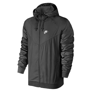 Nike耐克男子风行者防风休闲运动梭织连帽夹克外套727325-084 101