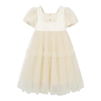 RBIGX/瑞比克宫廷风短袖连衣裙