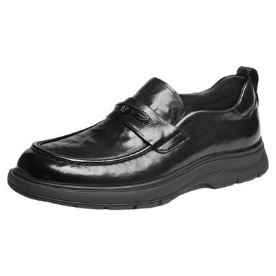 红蜻蜓乐福鞋2025秋冬新款男鞋高端英伦复古一脚蹬男士正装皮鞋男