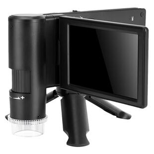 欧美科数码显微镜电子手持放大镜便携4英寸1200倍可专业测量拍照