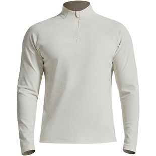 SOSOLEMON华夫格都市骑行运动生活立领半拉链训练男T恤防寒速干衣