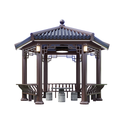 户外凉亭庭院古建六角亭