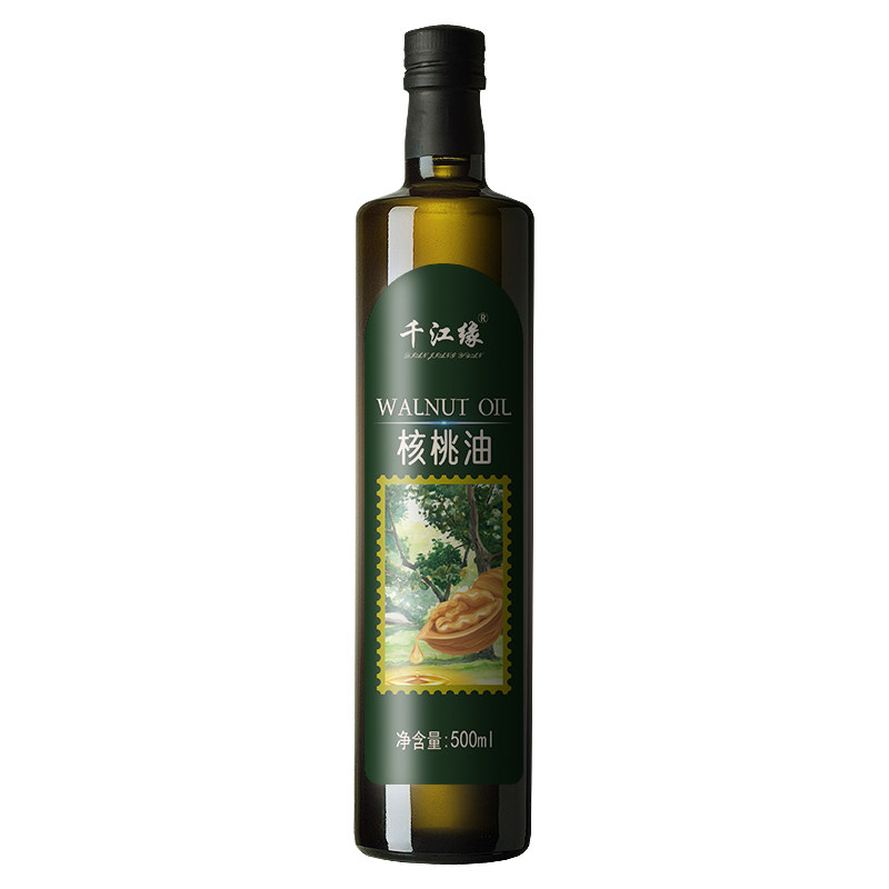 【纯核桃油 假一罚十】初榨一级纯核桃油冷榨营养食用油即食健康