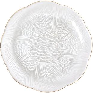 川岛屋玻璃水果盘家用客厅茶几轻奢高档小精致糖果盘碟零食摆放盘