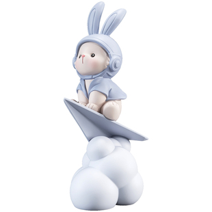 兔子大型落地摆件家居饰品客厅电视柜沙发旁迎宾雕塑搬家乔迁礼物