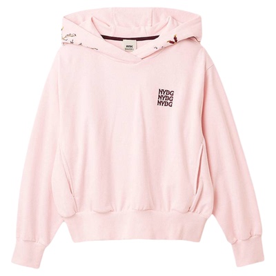 SNIDEL2026春夏新品纽约植物园联名印花连帽套头卫衣SWCT261098