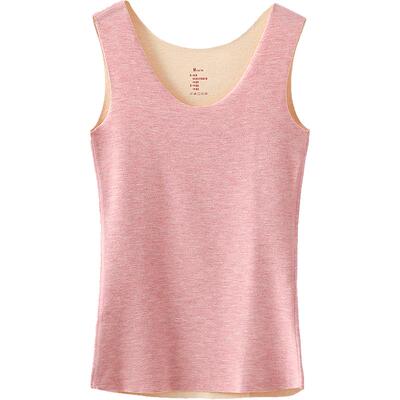 自发热蚕丝加绒加厚内搭冬季背心