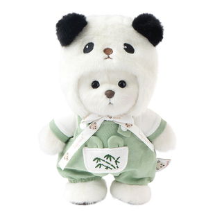 TeddyTales莉娜熊大熊猫泰迪手作熊玩偶毛绒玩具生日礼物纪念品