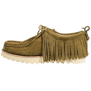BLESS SHOE 26SS Fringe Wallabee复古风全真皮流苏袋鼠鞋工装鞋