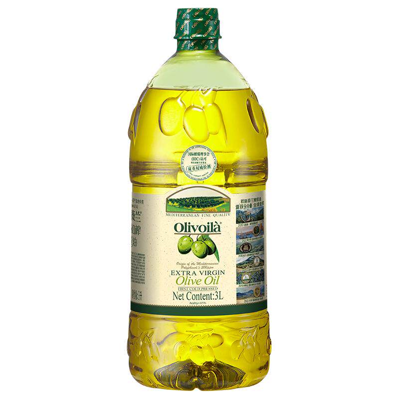 欧丽薇兰特级初榨橄榄油pet3L官方正品食用油健康家用炒菜烹饪