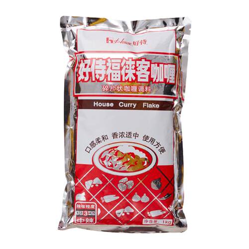 好侍咖喱碎块商用1kg 福徕客咖喱块1000g日式咖喱粉嘎哩酱鱼蛋用