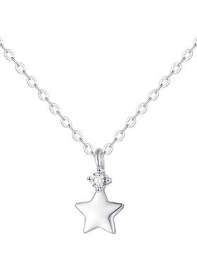 999纯银星星项链简约小众轻奢