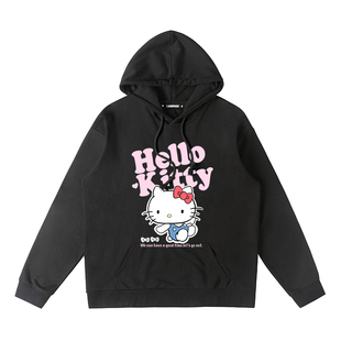 hellokitty凯蒂猫联名卫衣女童秋冬季卡通哈喽猫衣服儿童童装外套