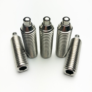 不锈钢弹簧柱塞弹性顶丝球头顶针柱头柱塞波珠定位螺丝M4M5M6M8