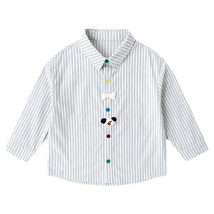【100%棉】嘟嘟家儿童衬衫春装男童纯棉上衣宝宝衣服女童春秋童装