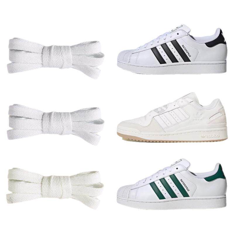 适用阿迪达斯鞋带adidas白色扁平