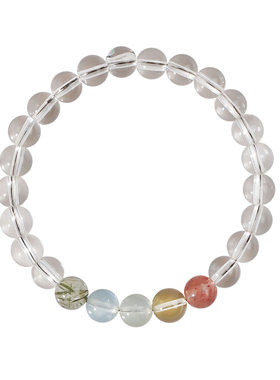 天然多宝玄学招财水晶手串女款