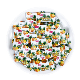 童年怀旧菠萝糖苹果味奶糖老式橘子糖混合水果糖8090后小零食糖果