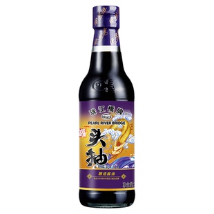 珠江桥牌御品头抽酱油小瓶黄豆酿造头道生抽特级炒菜点蘸豉油