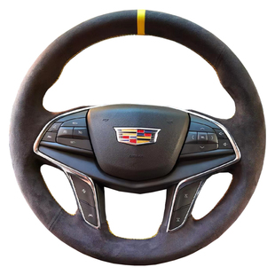 凯迪拉克ATSL XTS CT5 XT4 XT6 XT5方向盘套真皮把套手缝专用全包