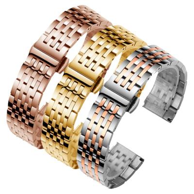 不锈钢表链适配卡西欧浪琴男女