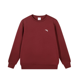 安踏童装儿童加绒卫衣男童2025秋冬季新款保暖长袖上衣针织套头衫