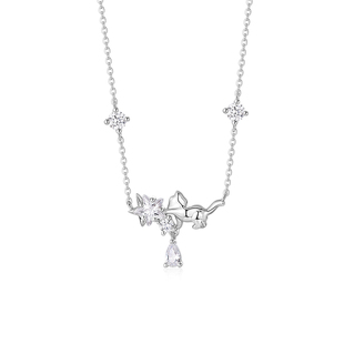 卡蒂罗摘星小猫项链925银锁骨链女轻奢时尚设计生日礼物2025新款