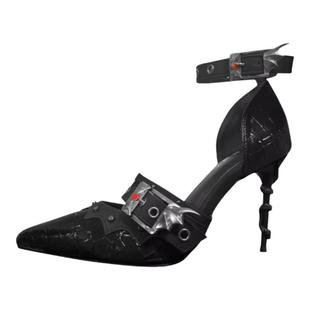 【快团】蛇姬女帝小熊潘达原创LO鞋y2k小众哥特蛇跟异形细高跟鞋