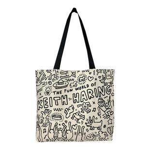 韩风新款帆布包包女大学生上课单肩手提书包袋大容量小众潮牌定制