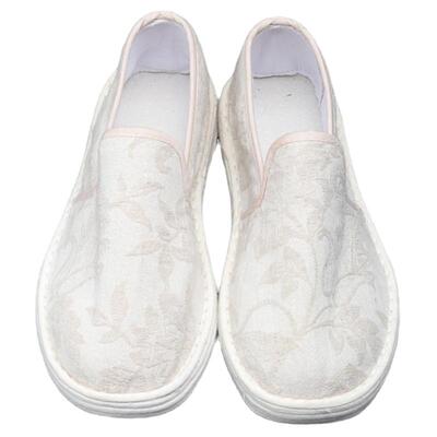 小白鞋纯手工居家亚麻汉服鞋子