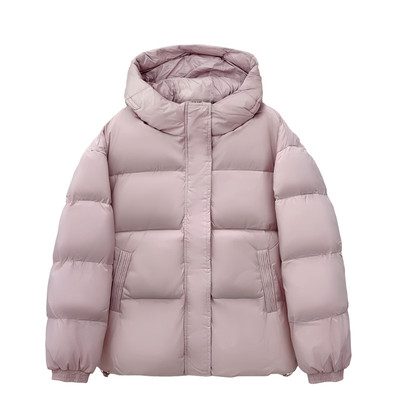 晶煊韩系时尚短款立领羽绒棉袄女