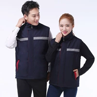 Тибетский синий хлопковый жилет