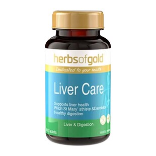 澳洲herbsofgold和丽康奶蓟草live care熬夜养肝复合护肝片60粒