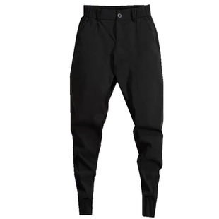 裤子男2025秋冬加绒休闲裤男修身弹力精神小伙小脚束脚九分裤高档