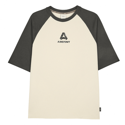 GWIT撞色插肩纯棉短袖T恤男