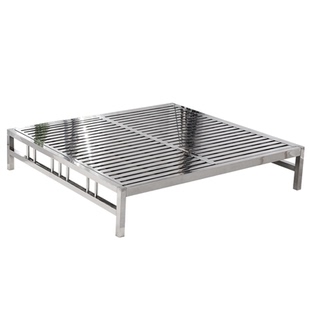 环保304不锈钢床1.5米1.8米双人榻榻米单人现代简约加厚铁艺床架