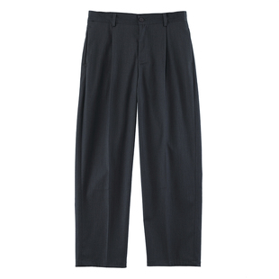 何记港风/ 原创复古80年代老派时髦薄款西裤高腰直筒长裤休闲裤男