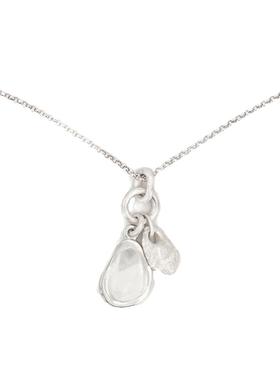 STONESURGE白水晶松子松仁项链