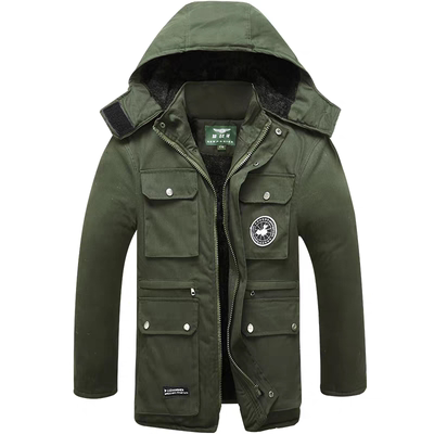 冬季加绒加厚迷彩棉衣棉裤