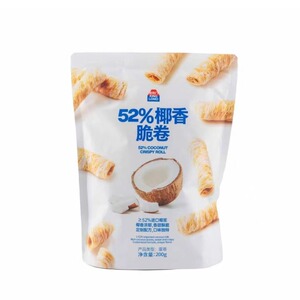 金粒门52%椰香脆卷200g袋装