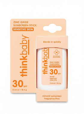 Thinkbaby婴幼儿SPF30儿童敏感肌物理防晒棒温和易清洗 18.4g/支